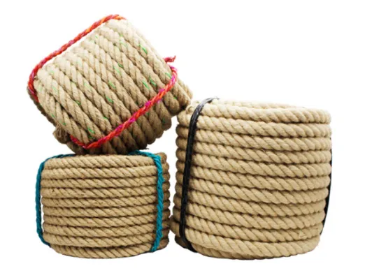 large roll of jute rope